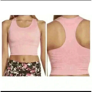 Sweaty Betty Stamina Workout Sports Bra Calypso Pink Size Small